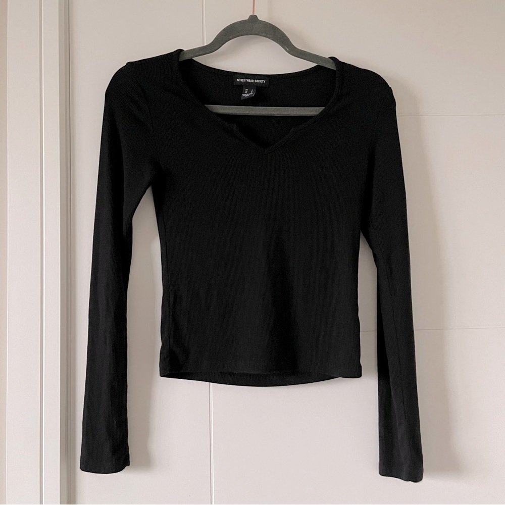 3/$25 Notch Neck Longsleeve